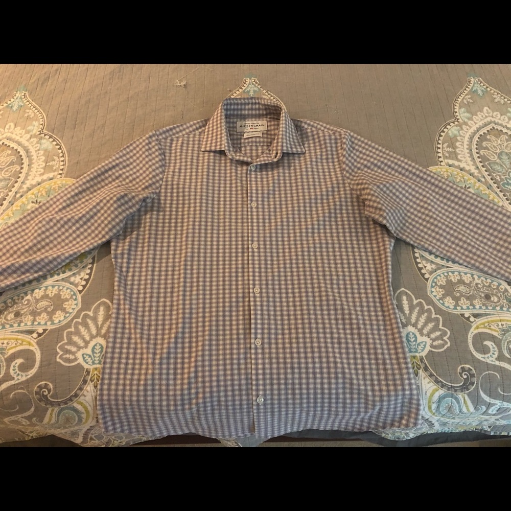 Mizzen + Main Leeward Shirt: White, Blue and Red